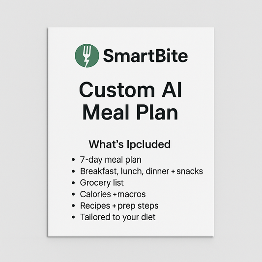 SmartBite Custom AI Meal Plan